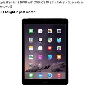 Apple iPad Air 2 WiFi Tablet - Black